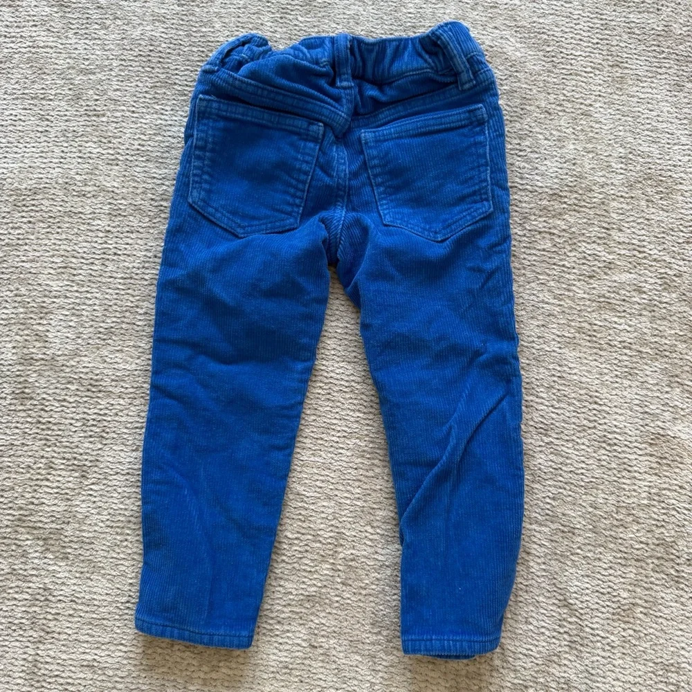 Gap Kids‎ Blue Corduroy Pants Slim Adjustable Waist Size 3